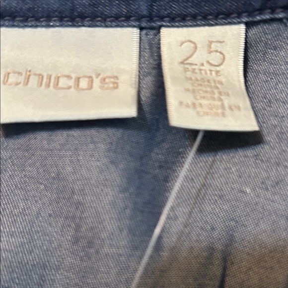 NWT Chico's Size 2.5 (regular size L) Sleeveless Denim Maxi Dress - Picture 7 of 8